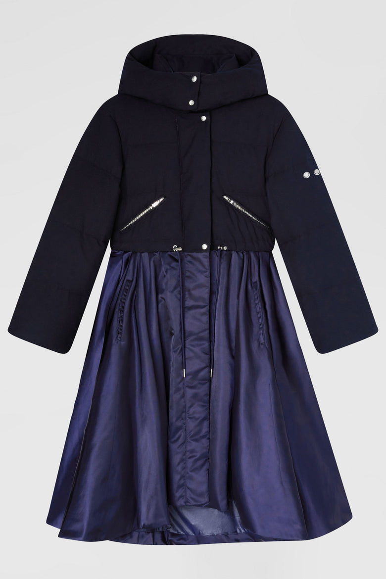 Padded parka with detachable hood