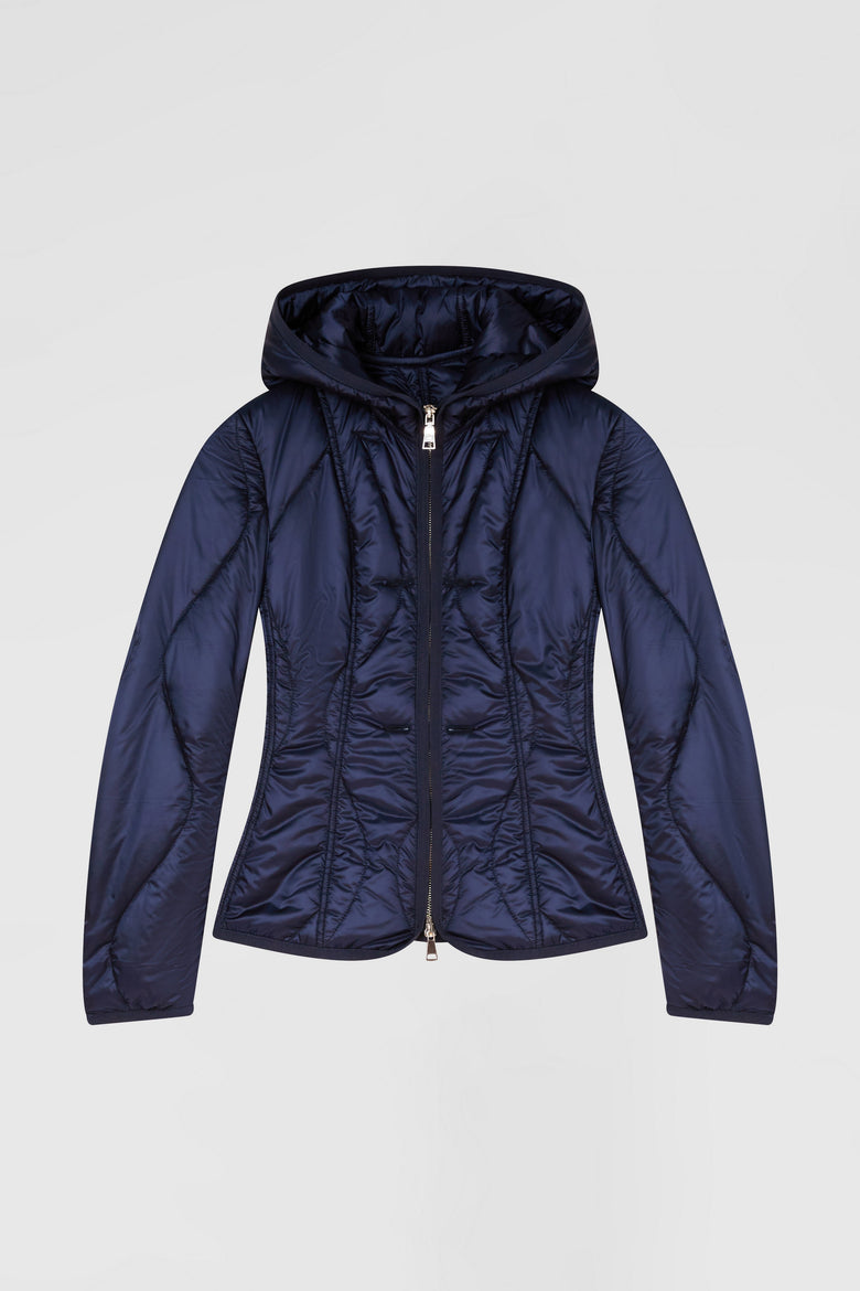 Blazer with inner hooded padded jacket