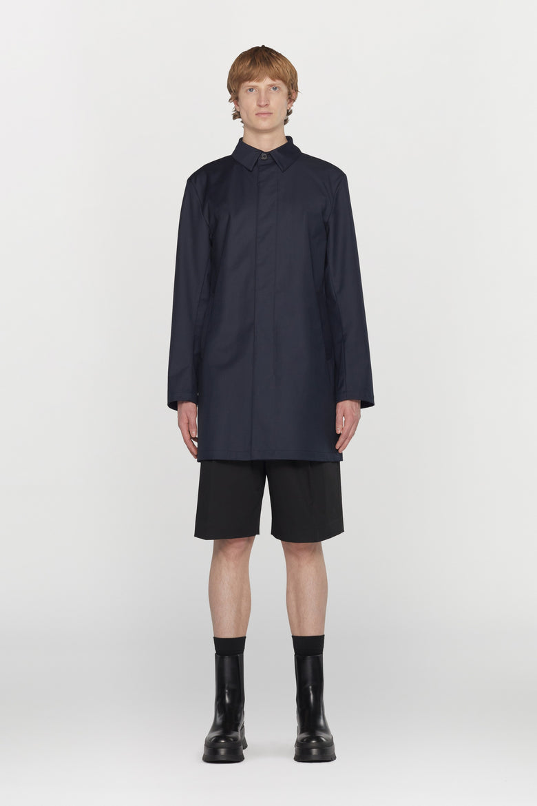 Carcoat in three-layer waterproof technical fabric