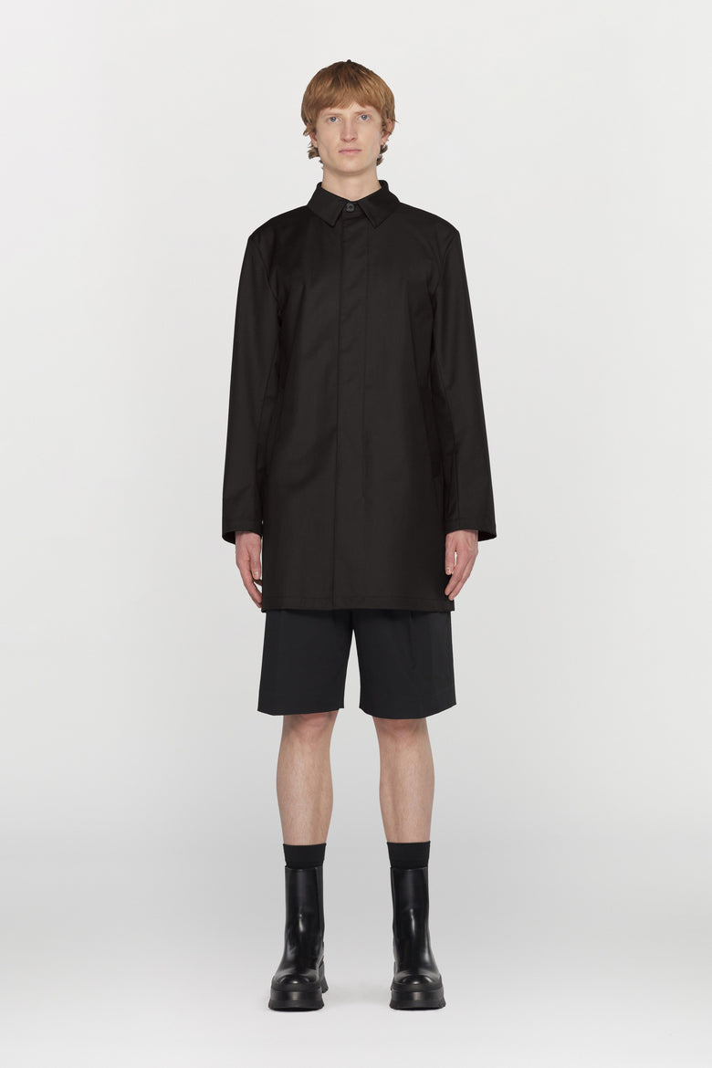 Carcoat in three-layer waterproof technical fabric