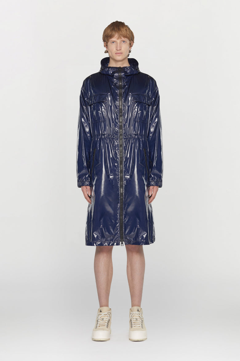 Parka gender neutral in nylon idrorepellente e antivento con cappuccio