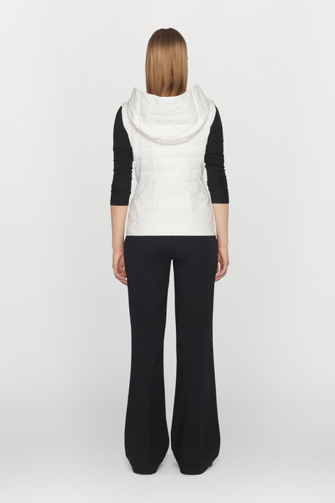 Gilet in nylon ultraleggero imbottito in piumino d'anatra