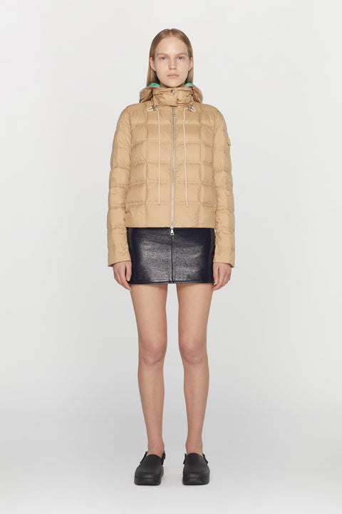 Giacca in nylon ultraleggero imbottita in piumino d'anatra