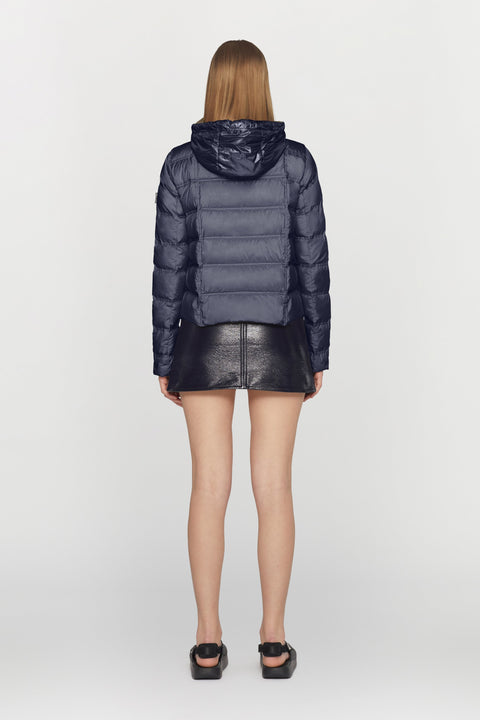 Giacca in nylon ultraleggero imbottita in piumino d'anatra