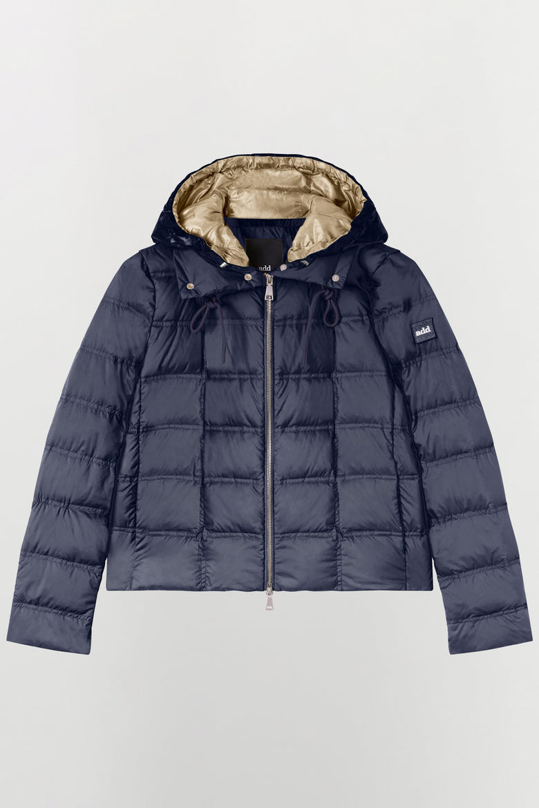 Ultralight nylon jacket padded with duck down