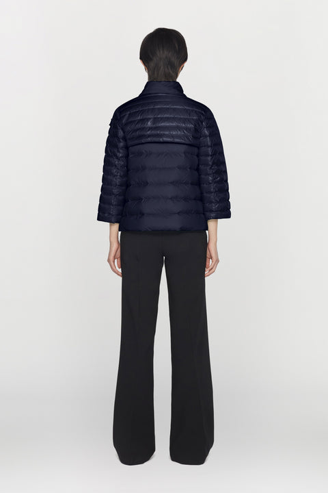 Cappa in nylon ultraleggero con imbottitura in piumino d'anatra