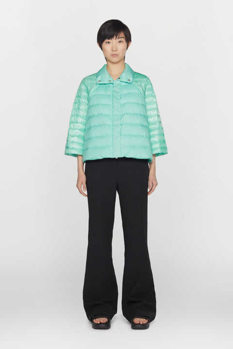 Cappa in nylon ultraleggero con imbottitura in piumino d'anatra