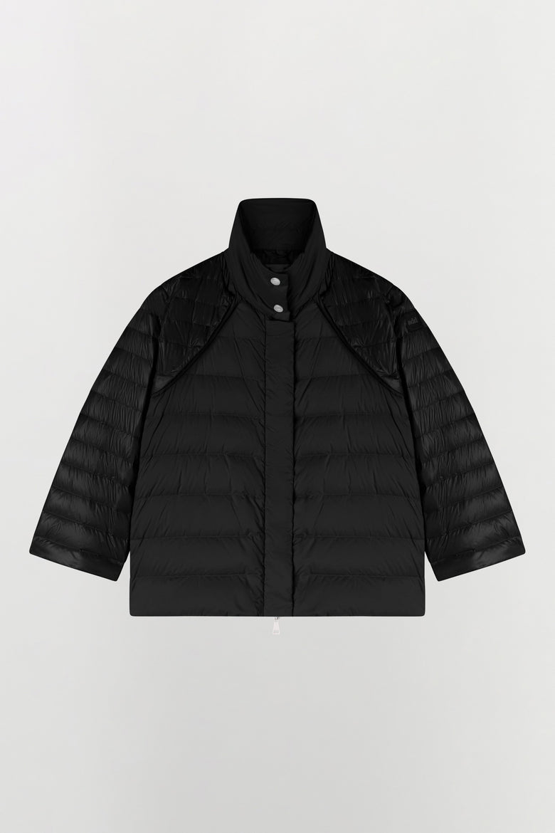 Cappa in nylon ultraleggero con imbottitura in piumino d'anatra