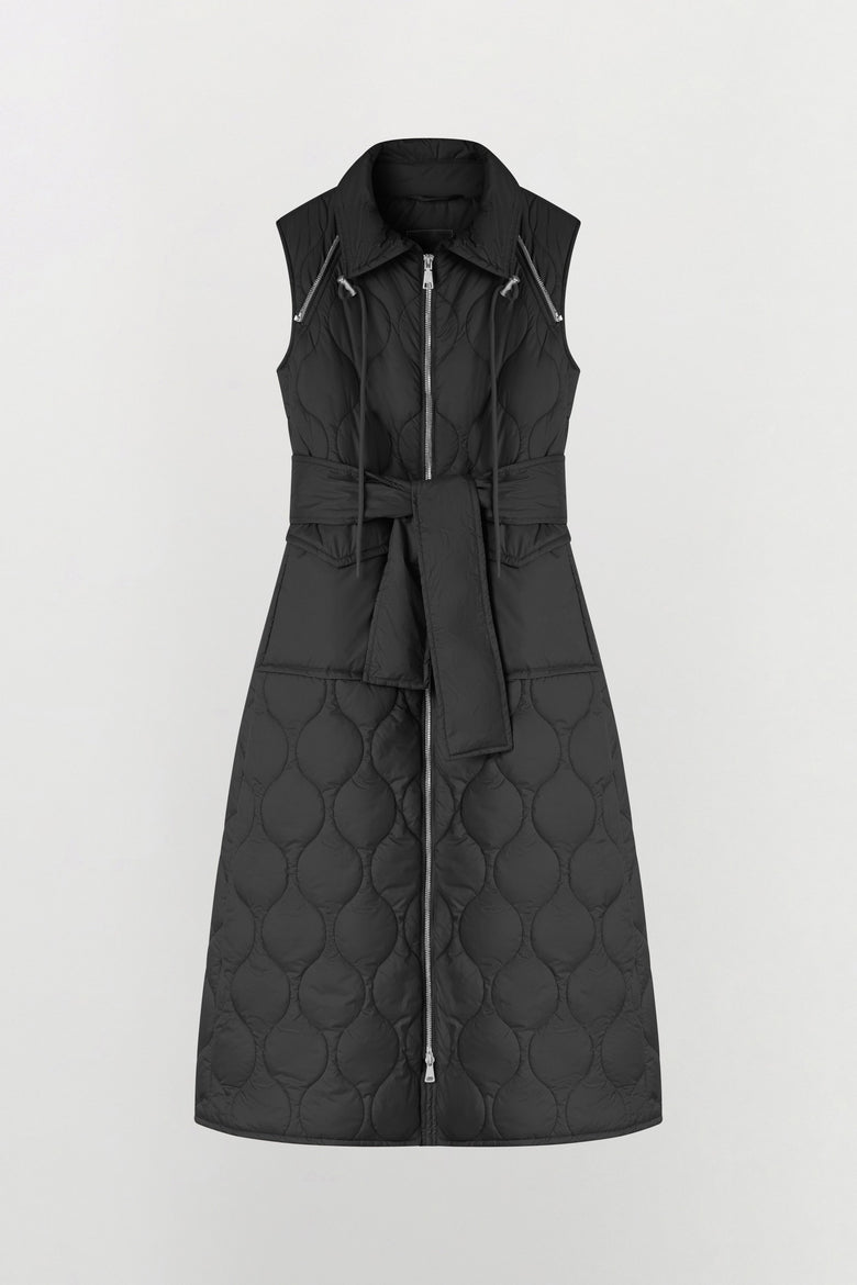 Ultralight nylon jacket with removable sleeves