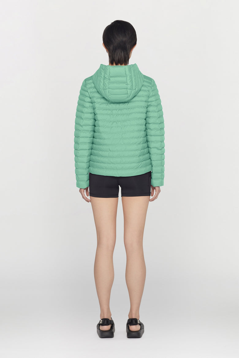 Goose down, reversible jacket in tech, ultralight fabric