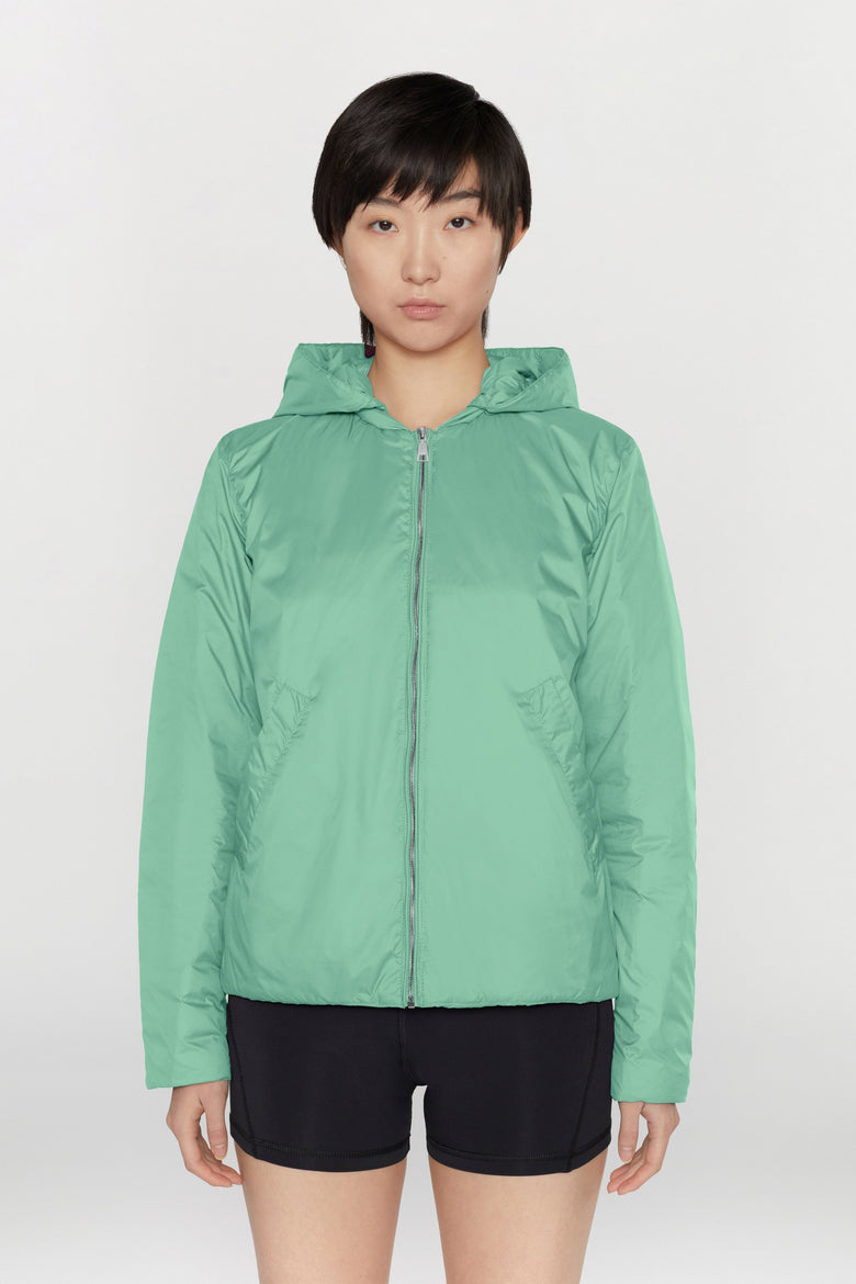 Goose down, reversible jacket in tech, ultralight fabric