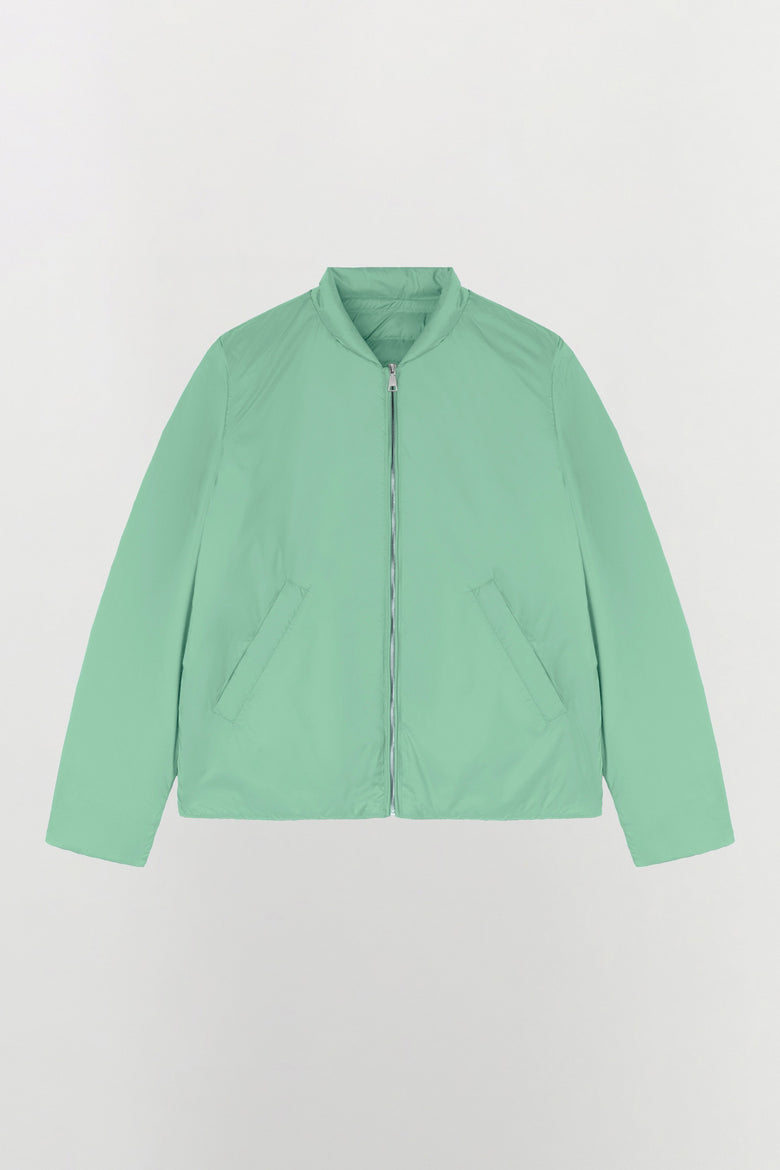 Goose down, reversible jacket in tech, ultralight fabric