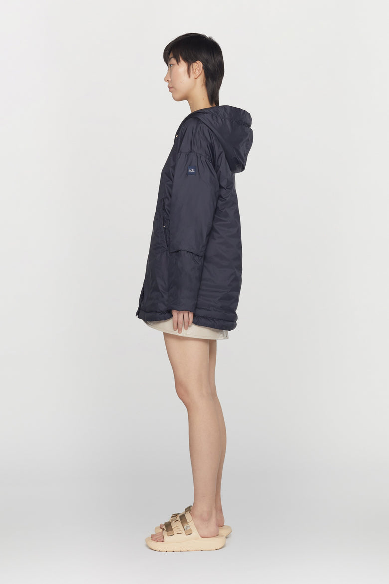 Goose down, reversible jacket in tech, ultralight fabri