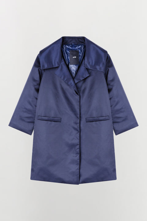 Cappotto monopetto in nylon idrorepellente