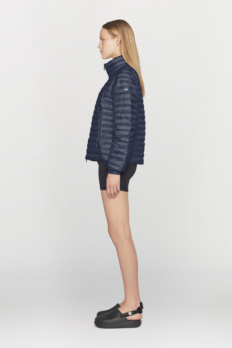 Duck down jacket in ultralight nylon